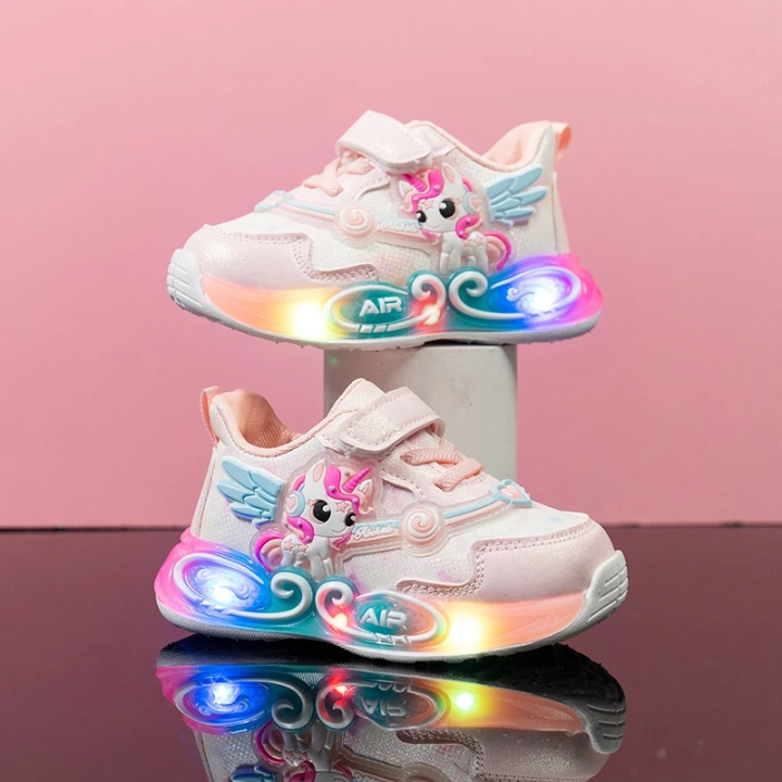 AURORA Sepatu anak perempuan LAMPU LED. Estimasi Harga Rp. 84.000,- s/d Rp. 86.000,-