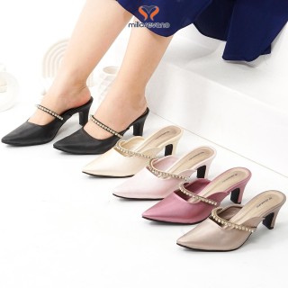 Millasevano Rosalind Sandal Mules Wanita Heels Hak 5 Cm. Estimasi Harga Rp. 168.000,- s/d Rp. 171.000,-