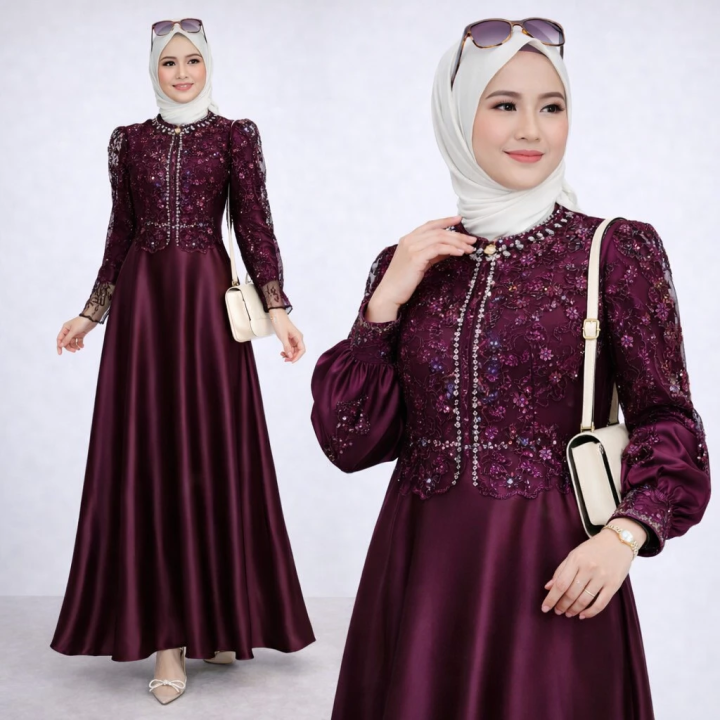 Sakura Dress Maxy Gamis Wanita Modern. Estimasi Harga Rp. 88.000,- s/d Rp. 90.000,-