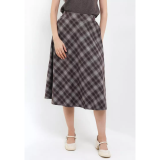 Chic Simple Checkered Midi Flare Skirt. Estimasi Harga Rp. 230.000,- s/d Rp. 232.000,-