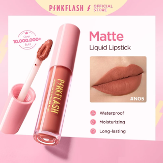 PINKFLASH Matte Lipstik Pelembab Pigmentasi. Estimasi Harga Rp. 16.000,- s/d Rp. 18.000,-
