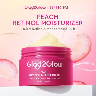 Glad2Glow Retinol Moisturizer Peach 30g Moisturizer Moist Pelembab Wajah Anti Aging. Estimasi Harga Rp. 46.000 s/d Rp. 48.000,-