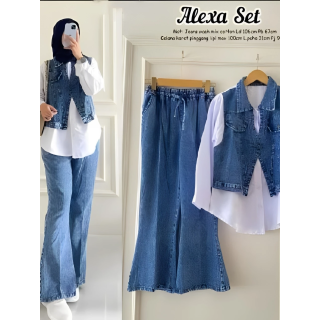 Alexa Set Baju Kemeja Set Celana Cutbray Wanita Set. Estimasi Harga Rp. 163.000,- s/d Rp. 166.000,-