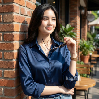 Kemeja Wanita Satin Velvet Premium. Estimasi Harga Rp. 43.000,- s/d Rp. 47.000,-