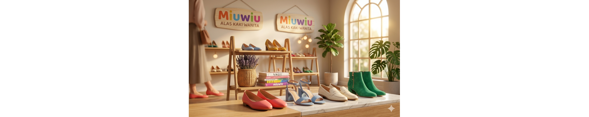 Jual Alas Kaki Wanita Terbaru & Estetik | Miuwiu.com