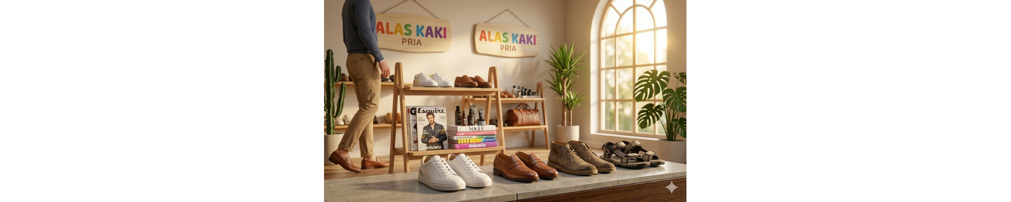 Sepatu & Sandal Pria Terbaru | Koleksi Alas Kaki Miuwiu.com